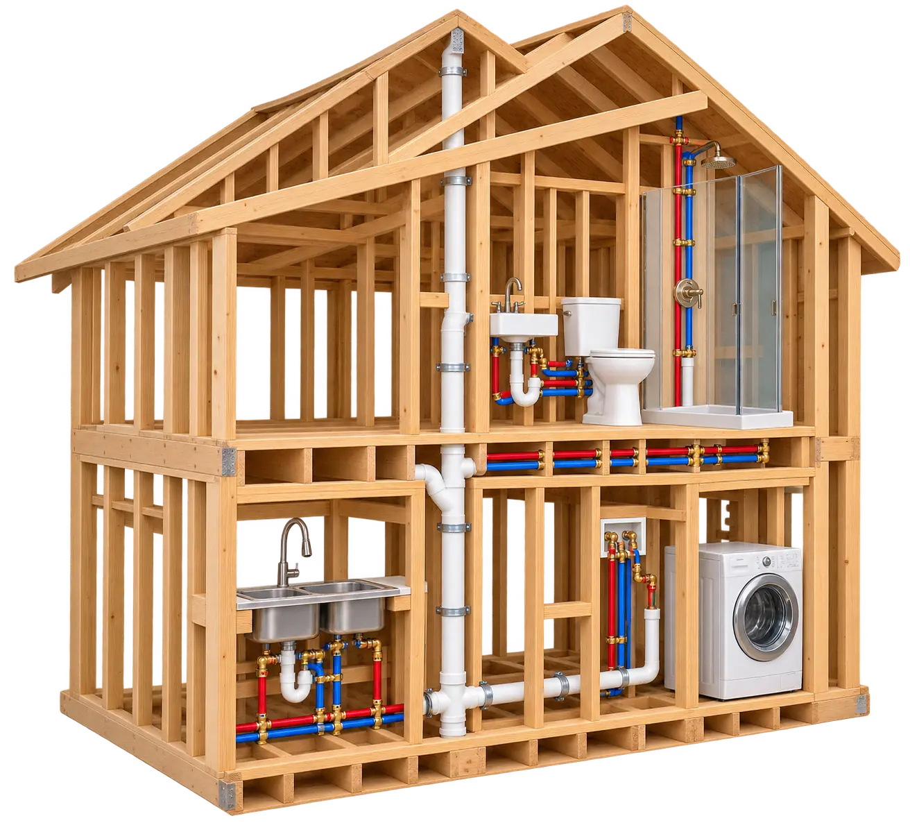 New Construction Plumbing illustration