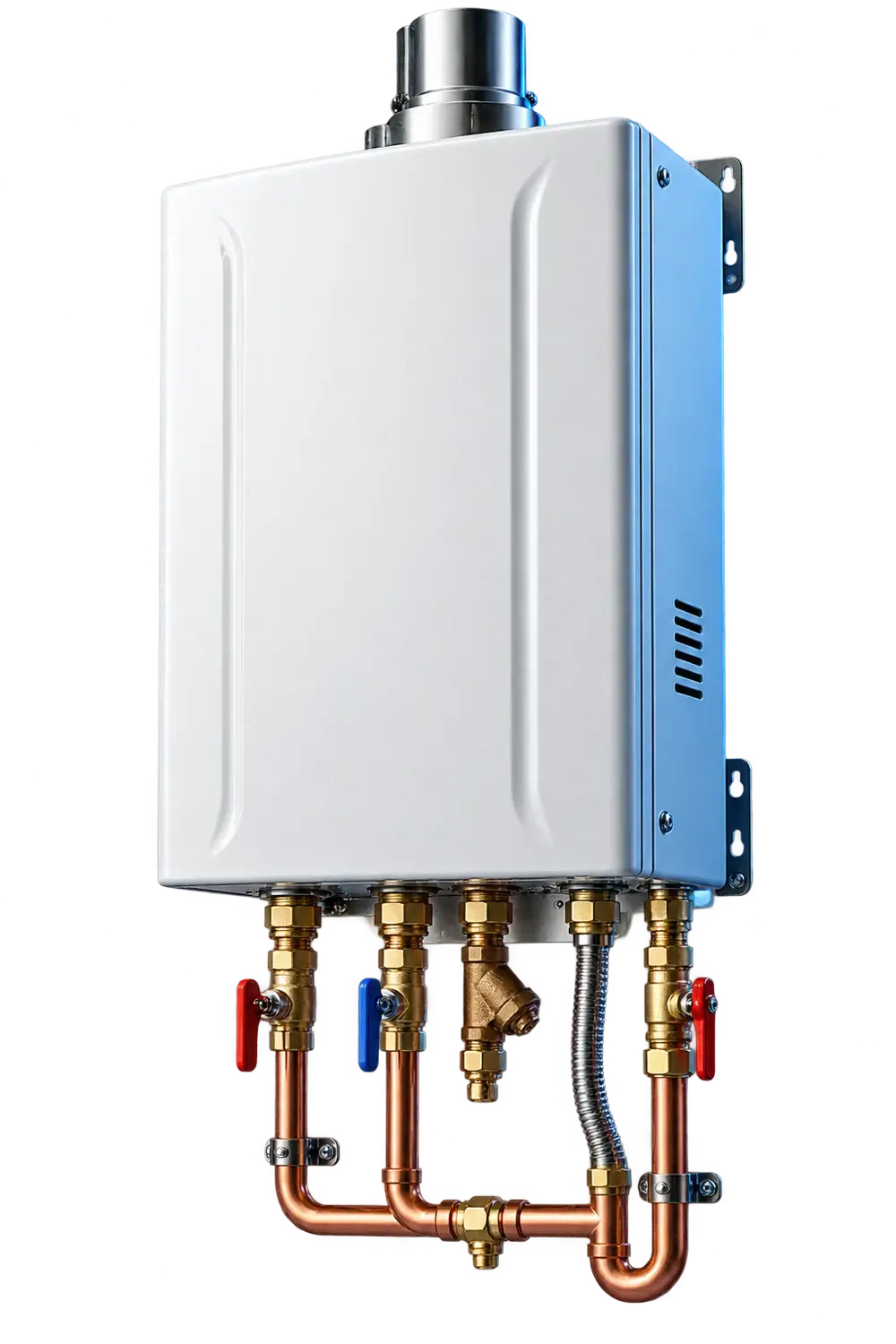Tankless water heaters illustration